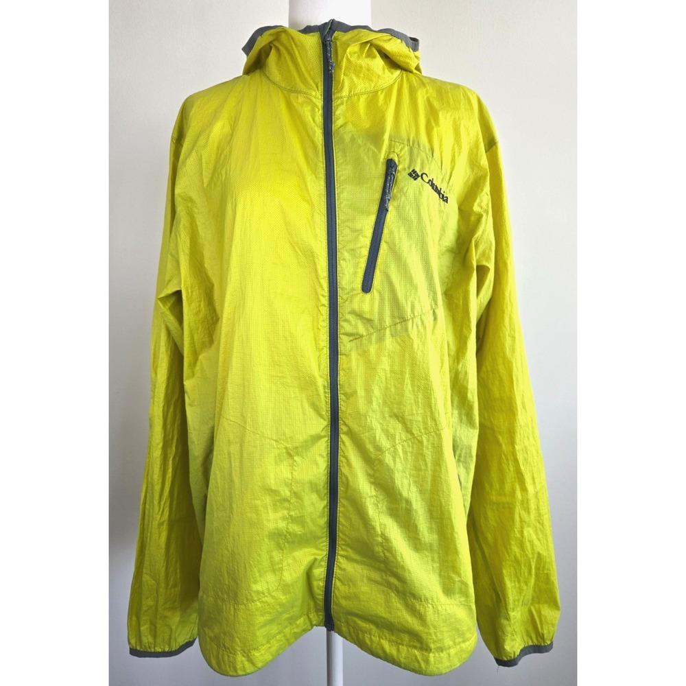 Columbia Omni-Shield Hooded Windbreaker Advanced Repellency Ripstop Lightweight